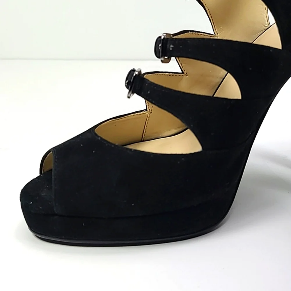 Preview International platform edgy sandals with 3 buckles size 7.5 - Picture 4 of 11
